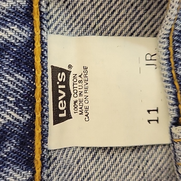 Levi's Womens Vintage Button Fly Denim Shorts Sz 11. 100% Cotton. Made In USA - Picture 4 of 5